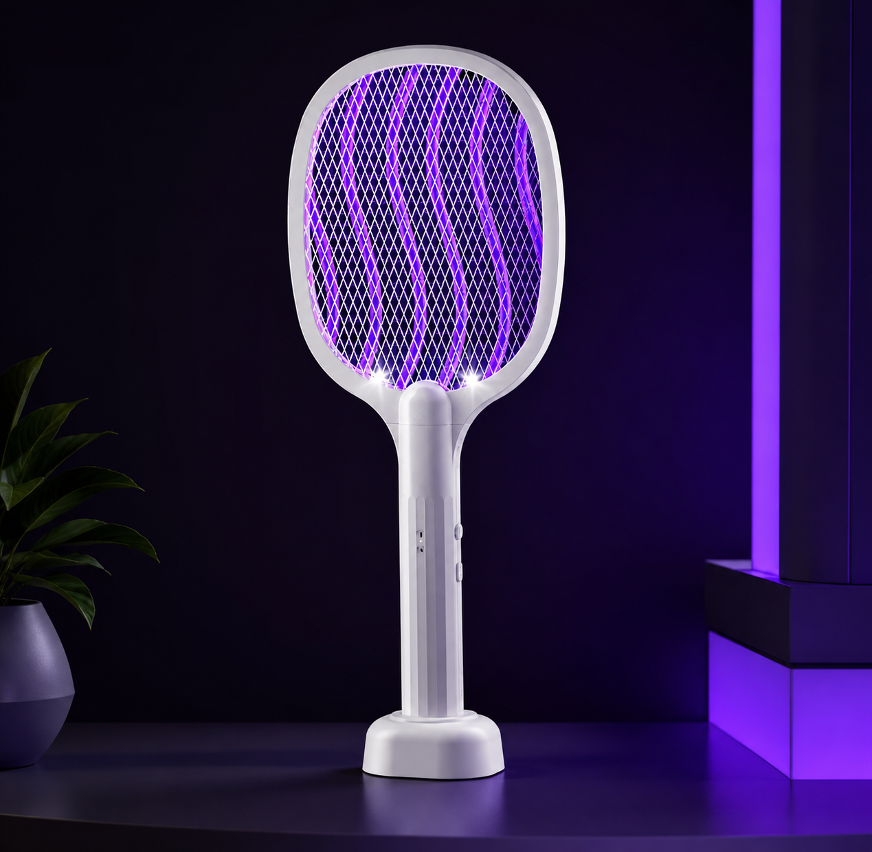Raquette UV anti-moustique électrique